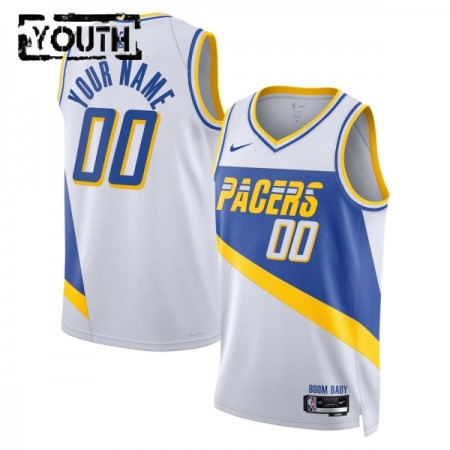 Dres Indiana Pacers Prilagođeni Nike 2025-26 City Edition Bijela Swingman - Dječji